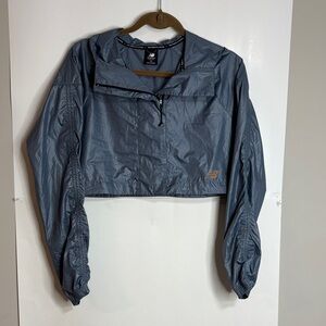 New Balance Light Blue Running Jacket Medium FLAWED